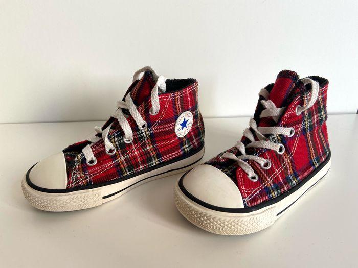 All stars converse enfants carreaux tartan rock - photo numéro 1