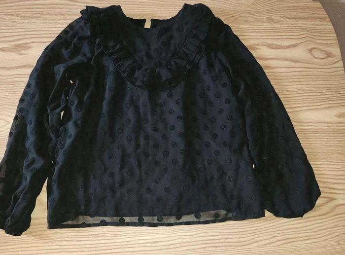 Blouse  noir à  pois - photo numéro 2