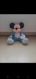 Mickey peluche bleue étoilee lumineux