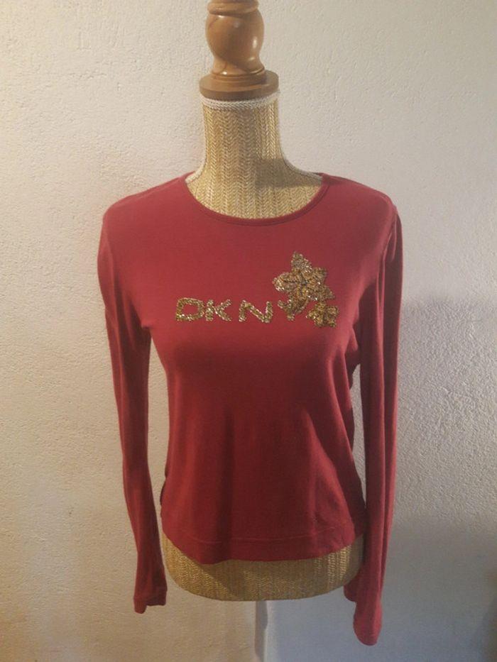 Tee-shirt DKNY rose fushia 16 ans - photo numéro 2