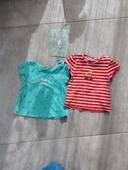 Lot de 2 t-shirts - bébé fille - 6mois