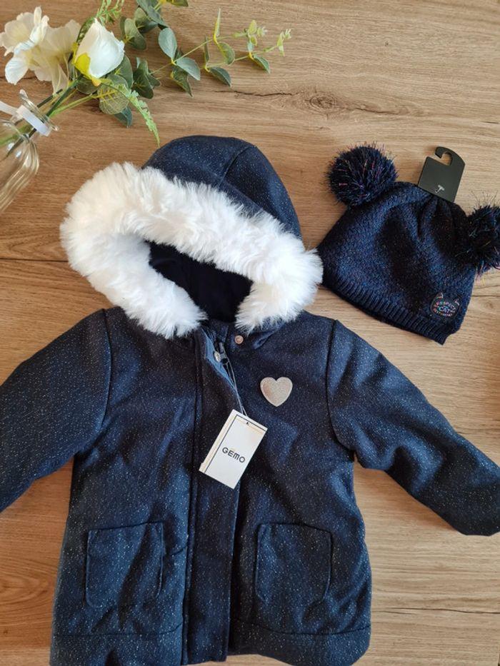 Manteau + bonnet 24 mois