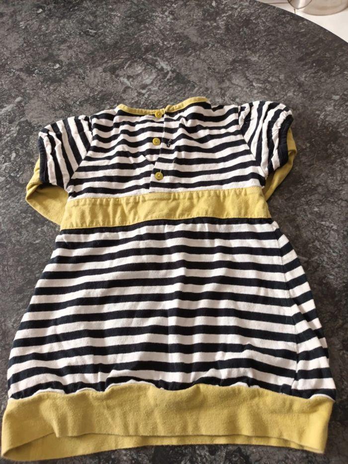 Robe 3 ans rayures noires et blanches - photo numéro 5