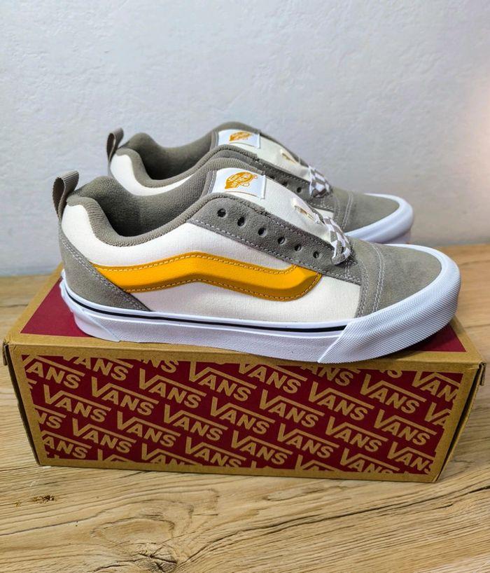 Baskets Vans knu old skool pointure 39 blanche orange neuves avec boîte - photo numéro 3