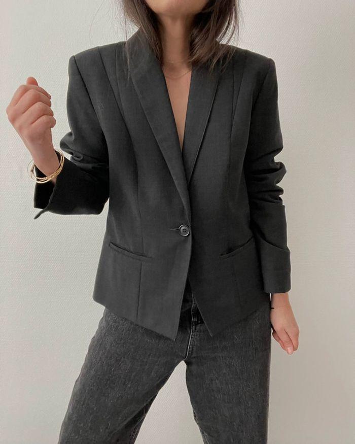 Blazer court anthracite marque Guy Laroche - photo numéro 5