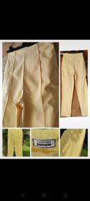 Pantalon droit ajusté jaune clair Pimkie taille 32 12 ans