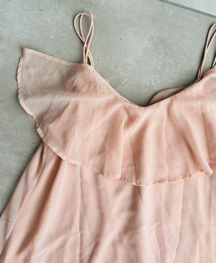 Magnifique robe rose pâle fluide à volants Vero Moda neuve - photo numéro 2