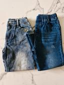 Lot X2 jeans droit pour fille taille 6 ans