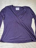 T-shirt manche longue yessica taille l violet