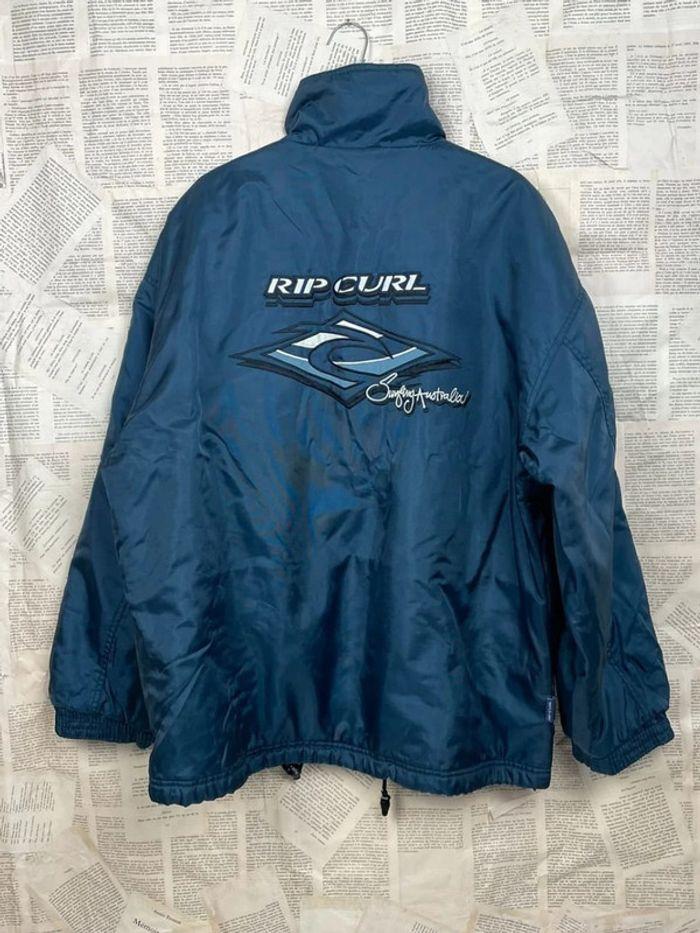 Veste Harrington ripcurl vintage brodé y2k bleu - photo numéro 1