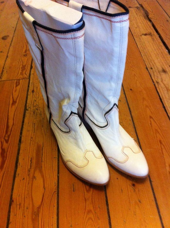 Bottes blanches Vic Matie' taille 38 neuves - photo numéro 3