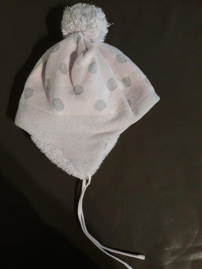 Bonnet Okaïdi rose et argenté 51 cm - photo numéro 2