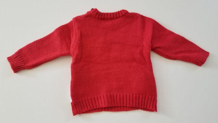 Pull rouge petit ours - photo numéro 3