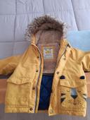 Manteau jaune TBE marque Next 18-24M