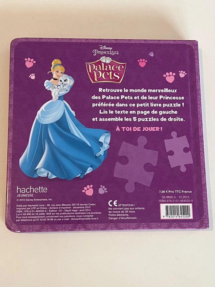 Mon petit livre puzzle princesse Disney en parfait état et complet 5 puzzle hachette édition - photo numéro 2