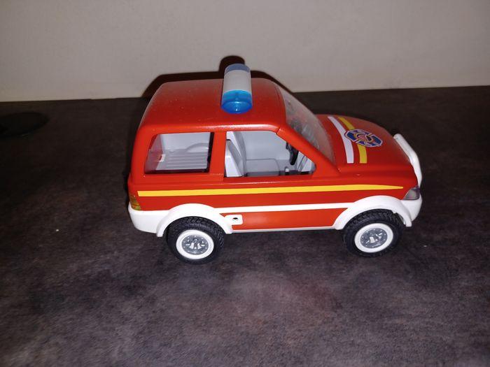 Playmobil voiture 4x4 pompier geobra 2008 - photo numéro 4