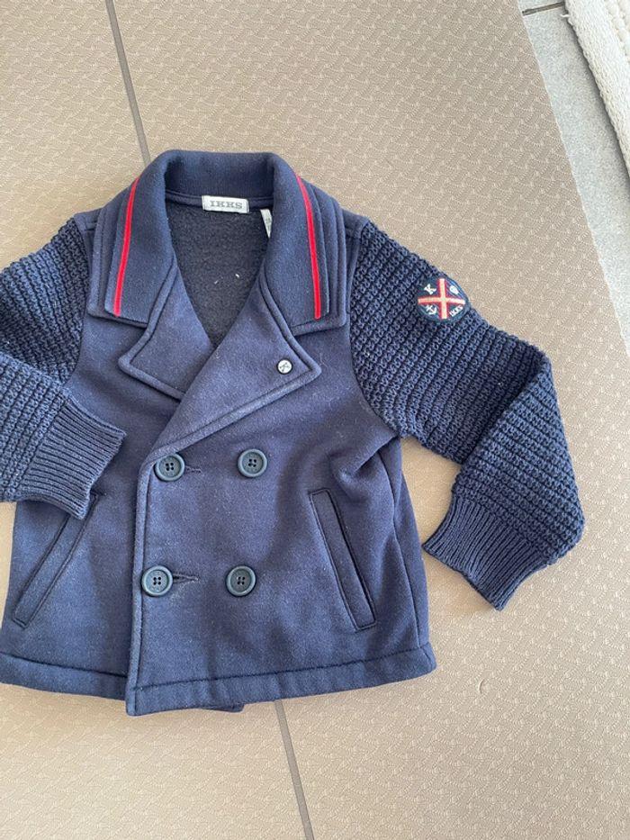 Veste Cardigan IKKS Bleu foncé 2 ans - 86cm - photo numéro 2