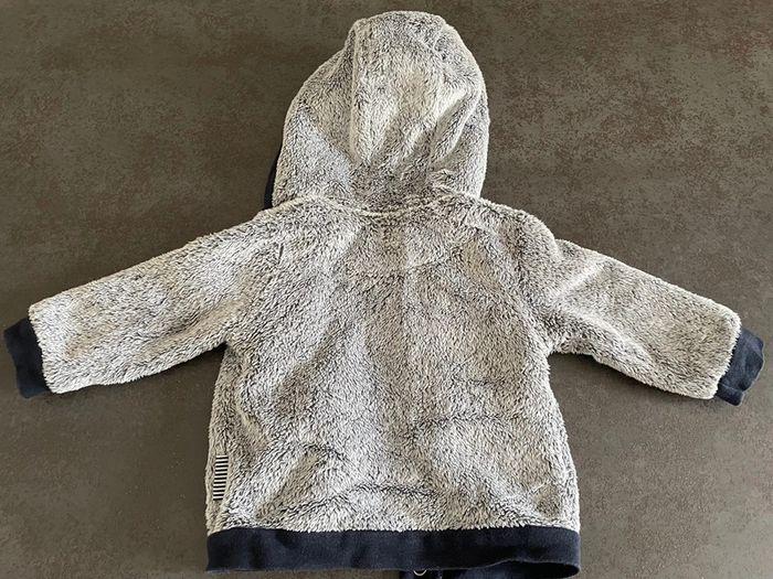 Gilet capuche zippé polaire terre de marins garçon 6 mois - photo numéro 4