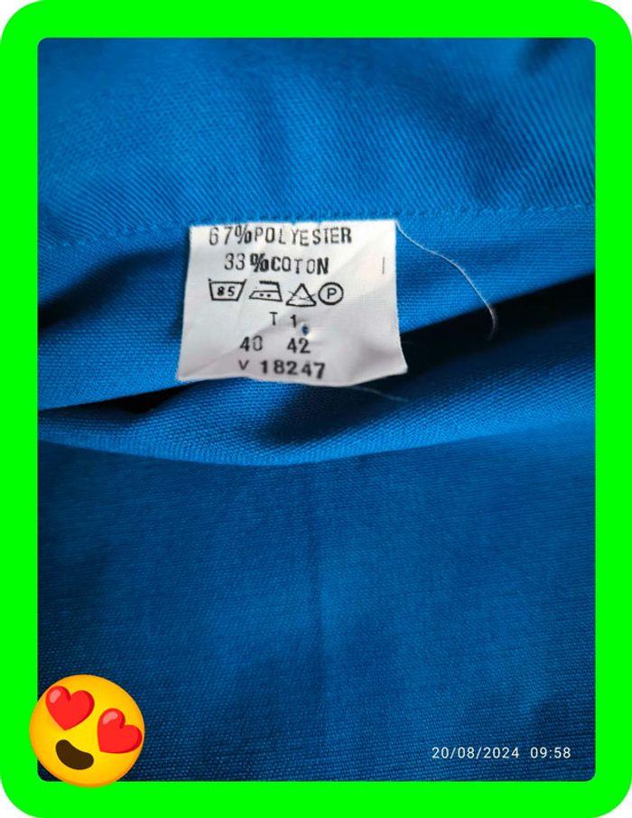 Veste  bleu  de travail taille 42 - photo numéro 7