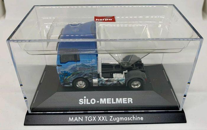 Camion miniature 1/87 Herpa silo Melmer man tgx xxl - photo numéro 3