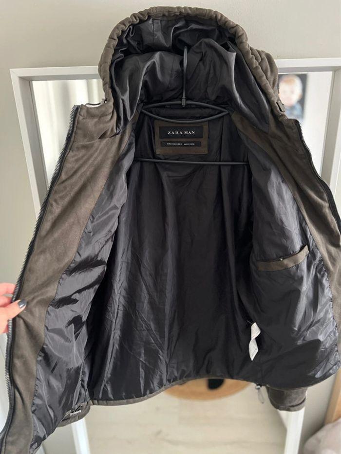 Veste doudoune daim Zara man taille M - photo numéro 8