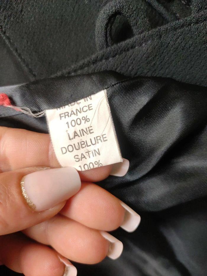 Veste Vintage en laine et satin - photo numéro 5