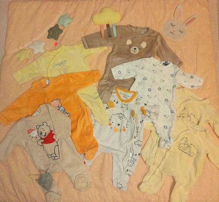 Lot pyjamas bébé 1 mois - photo numéro 1