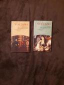 Lot 2 livres de Voltaire, Zadig ou la destinée, Candide ou l'optimiste