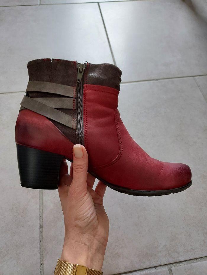 Bottines rouge Jana - photo numéro 10