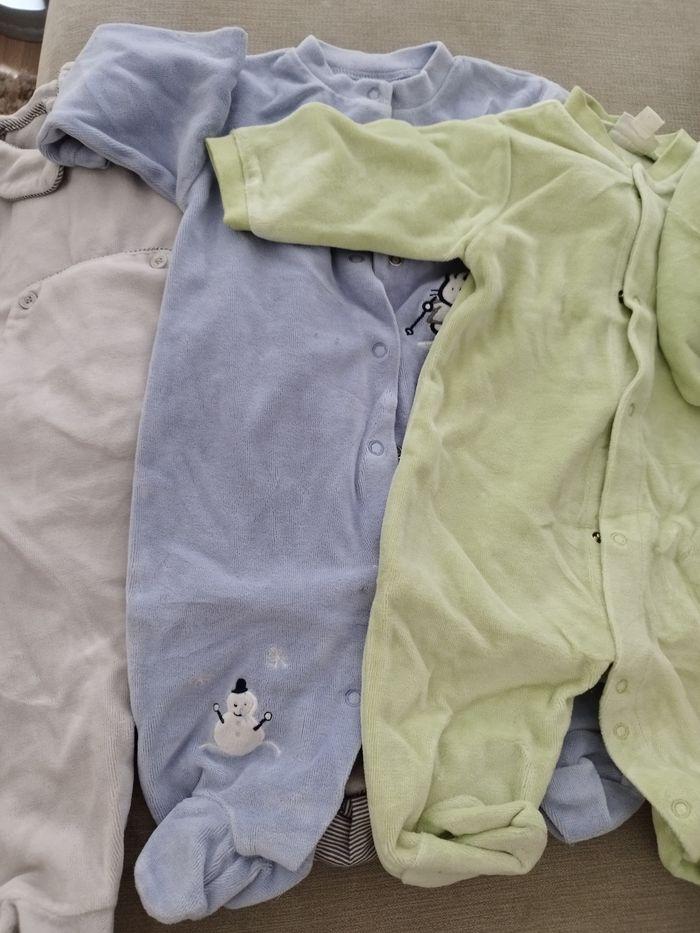 Lot de 3 pyjamas grenouillères - photo numéro 1