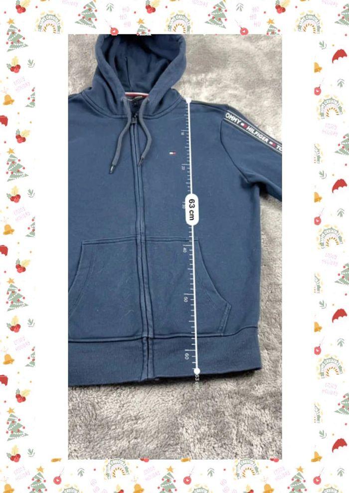 👕 Veste Tommy Hilfiger logo brodé Bleu Marine Taille S 👕 - photo numéro 3