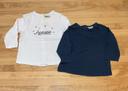 Lots de 2 T-shirts 6mois -68cm