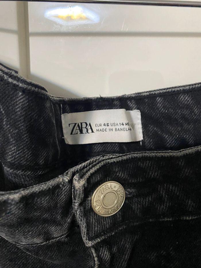 Pantalon jean à jambes larges taille  haute  Zara. Taille 44 - photo numéro 3