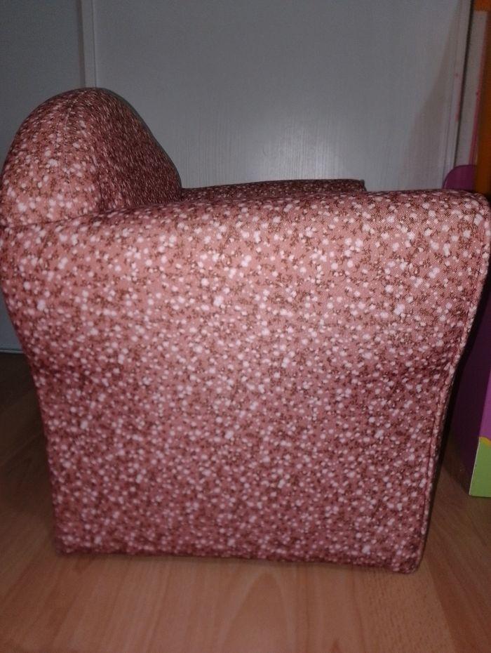 Fauteuil enfant rose à motifs - photo numéro 3