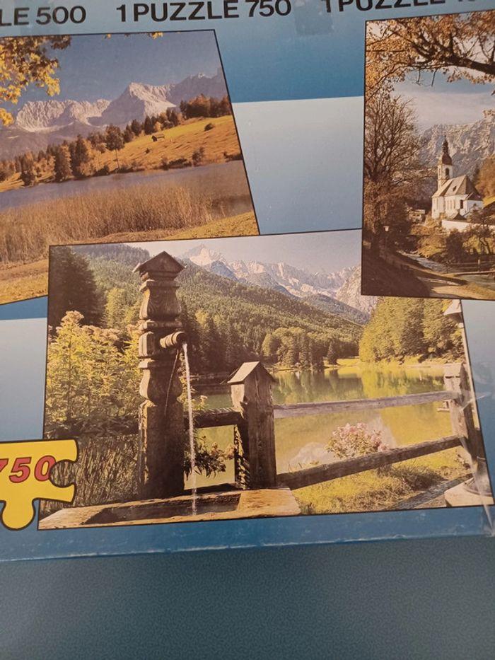 3 puzzles paysages 1 x 500 1x 750 et 1 x 1000 pièces - photo numéro 2