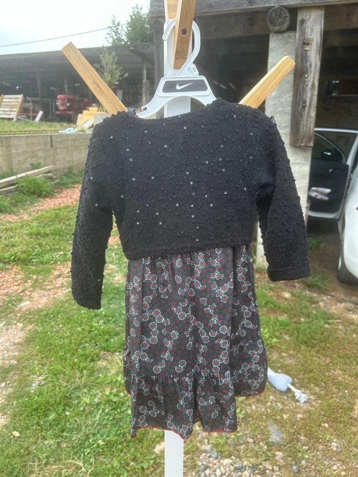 Ensemble P’tit Môme robe boléro fille 4 ans - photo numéro 4