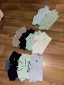 lot de 7 polo et 2 teeshirt manche courte taille 24 mois