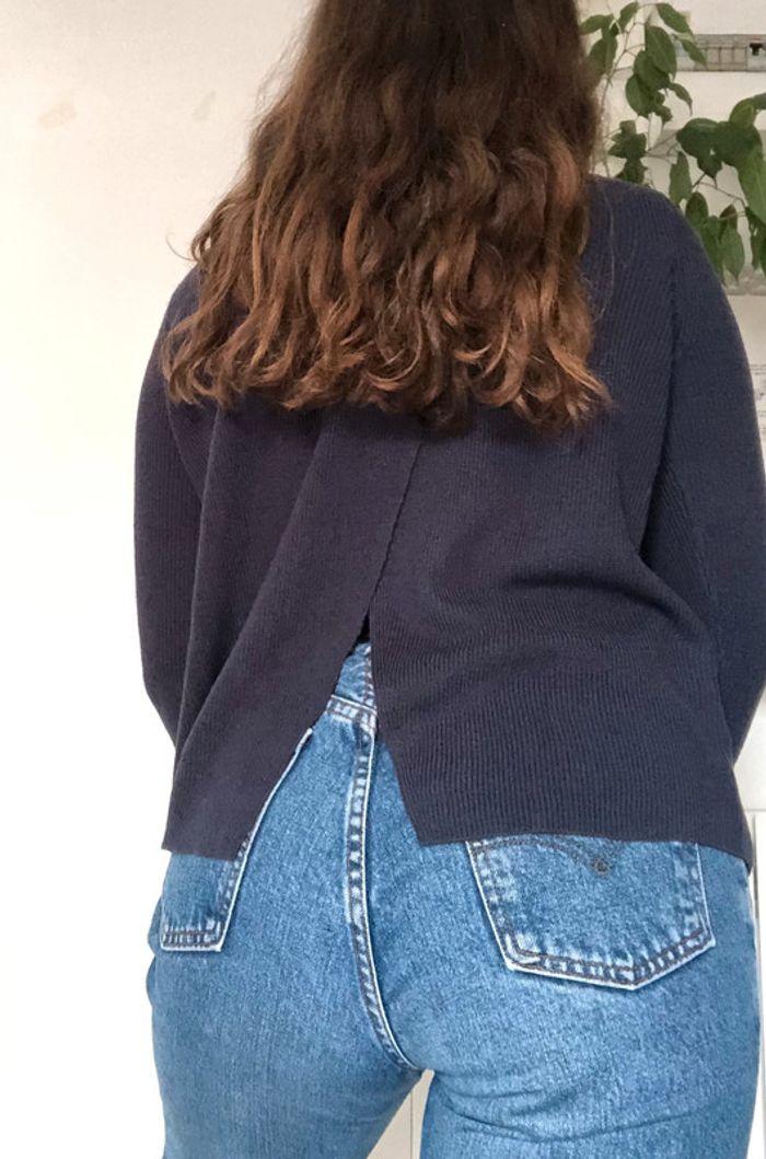 Pull mango bleu marine - photo numéro 1