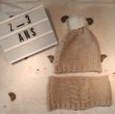 Bonnet et tour de cou 2 - 3 ans