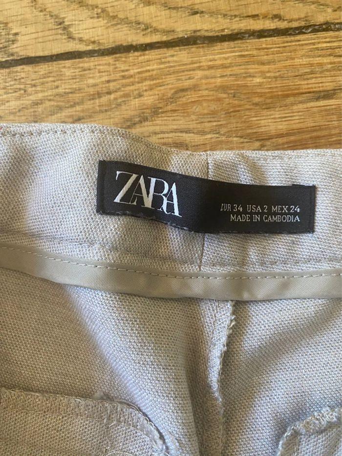 Pantalon smoking beige zara - photo numéro 5