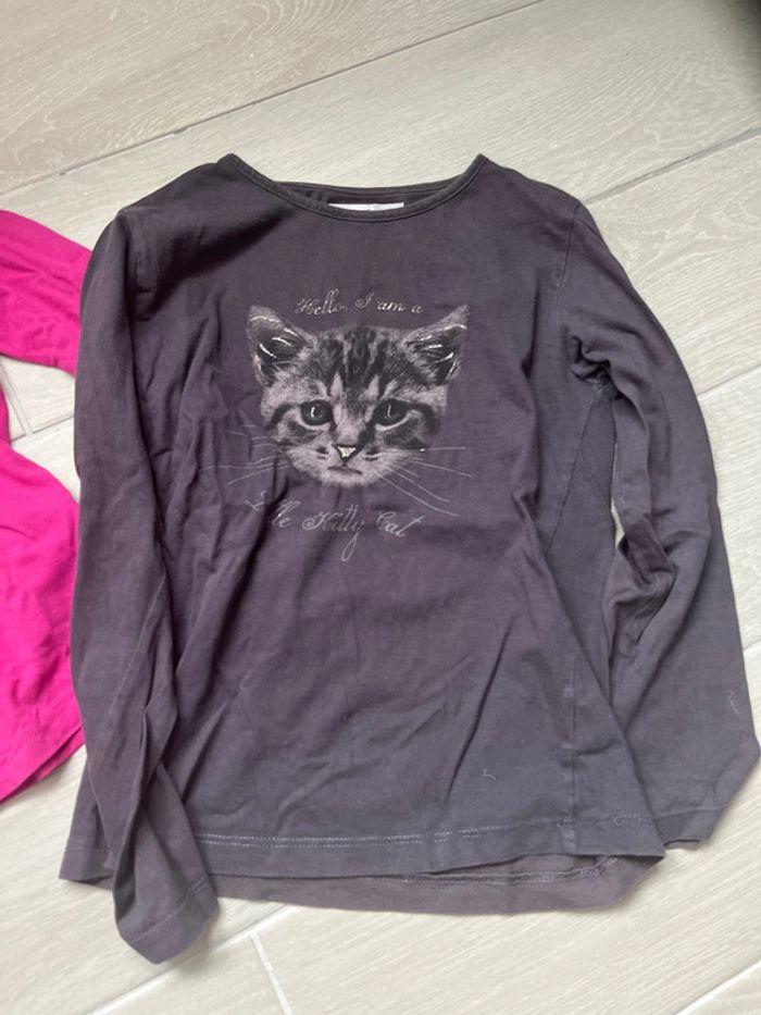 Lot de 2 t-shirt manches longues chats - photo numéro 2