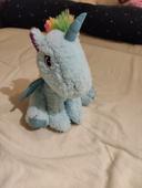 Peluche licorne bleu