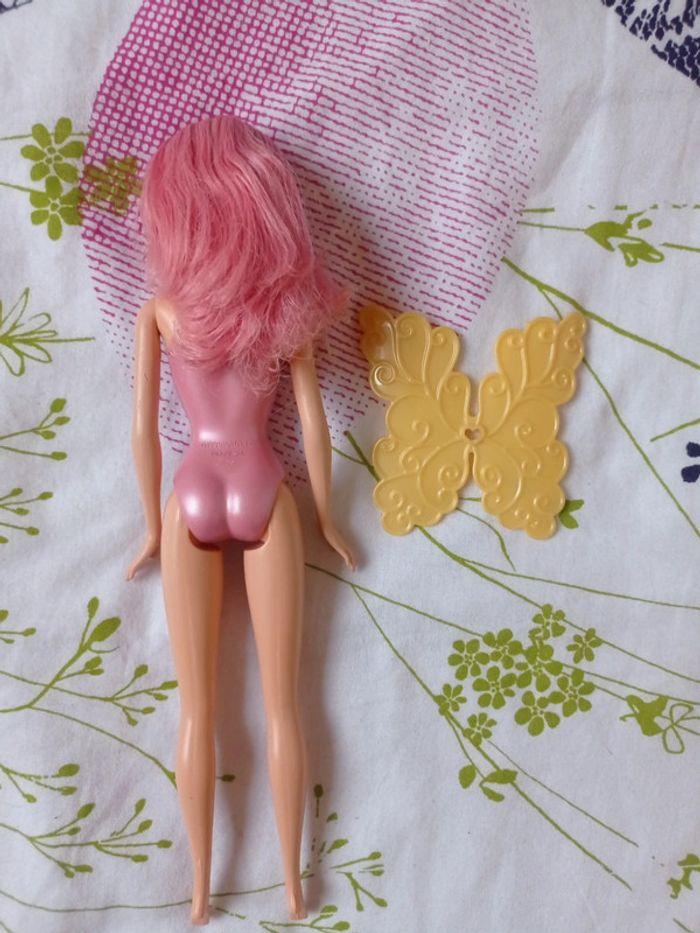 Poupée Barbie fée / Cheveux rose - photo numéro 3