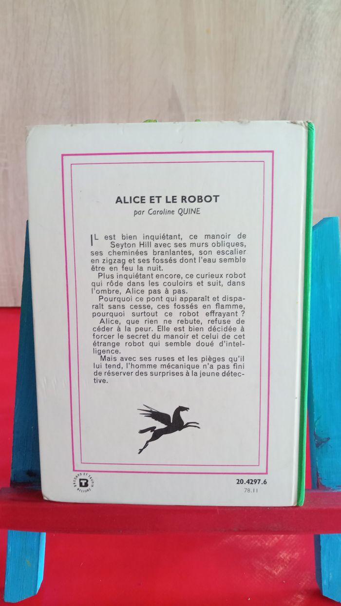 Alice et le robot, 1978, Bibliothèque verte - photo numéro 2