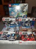 Lot lego star wars + 1 DC Comics super heroes ( sans figurines )