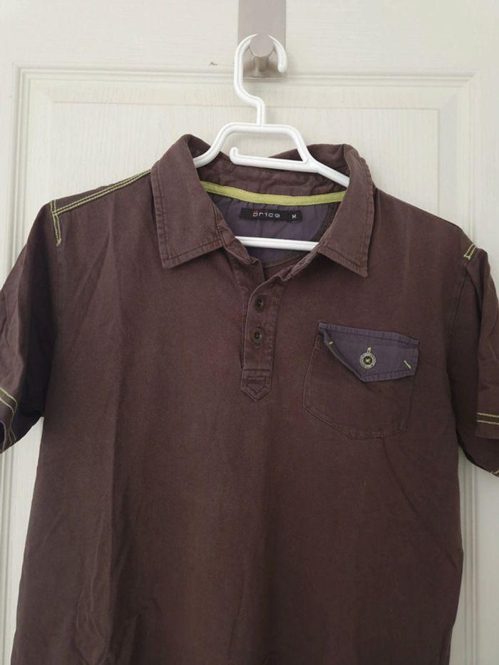 Polo marron homme brice taille M/38 - photo numéro 2