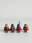 Lot de 4 figurines style Lego soldats de moyen âge