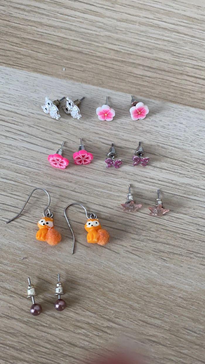 Lot de 7 paires de boucles d’oreilles - photo numéro 2