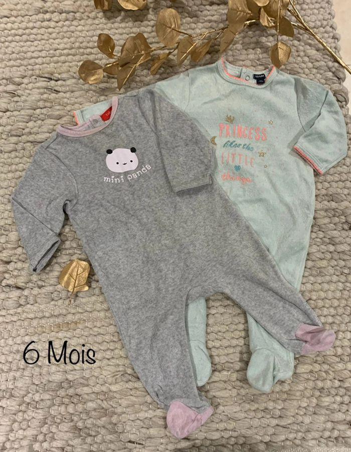 Lot de 2 Pyjamas 6 Mois - photo numéro 1