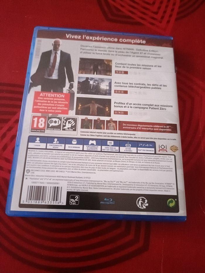 Jeux PS4 Hitman 1 définitive édition très bon état - photo numéro 2